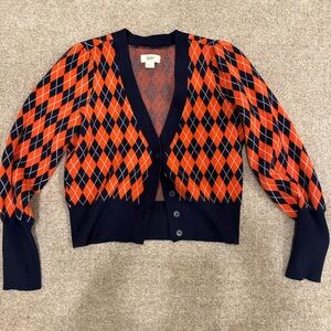 Maeve balloon sleeve cardigan sweater